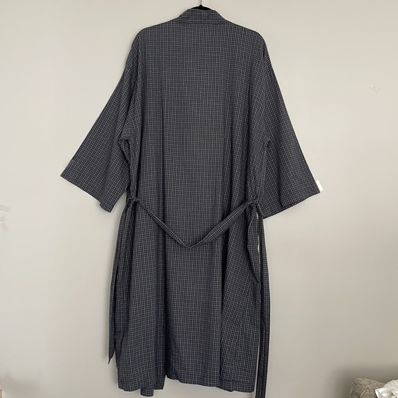 Imperial Classic Mens Checkered Belted Robe Size OSFM - Picture 5 of 11